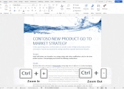 微软文档处理软件 Word 新增缩放快捷组合方式